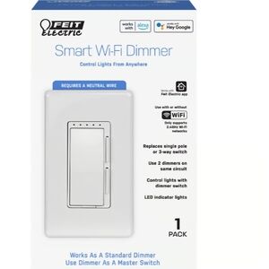 FEIT Smart WiFi Dimmer - White